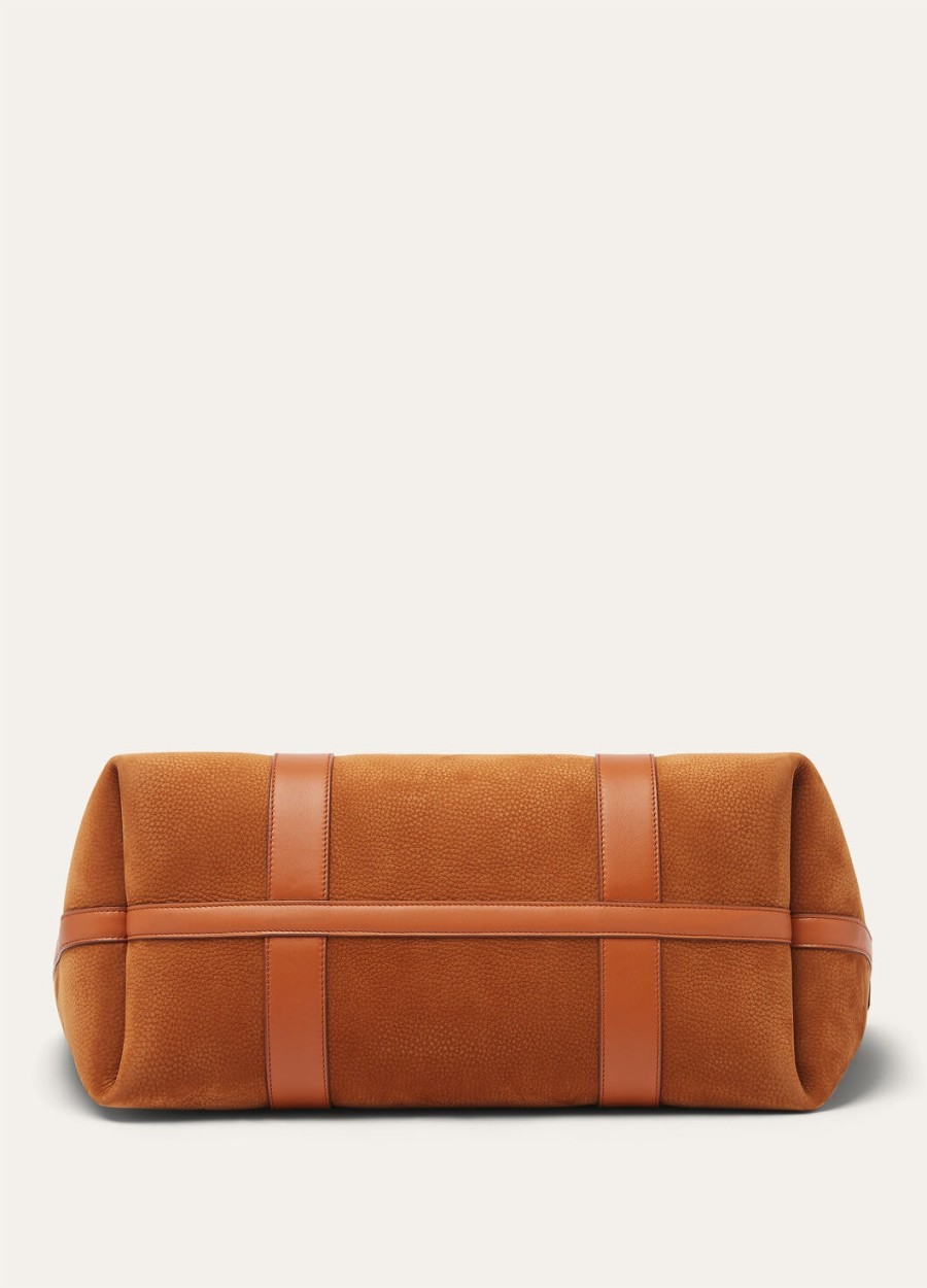 grote shopper van kalfsleer in de kleuren bon ton brownsun gold.