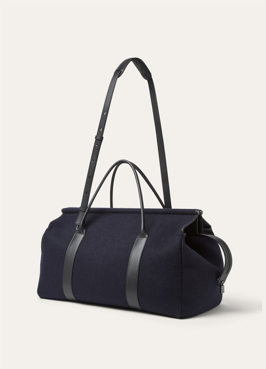 loom weekender bag l50 cashmere blue navyblackgun metal
