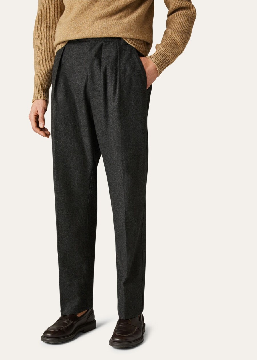 broek reinga cashmere wish wol houtskool mel