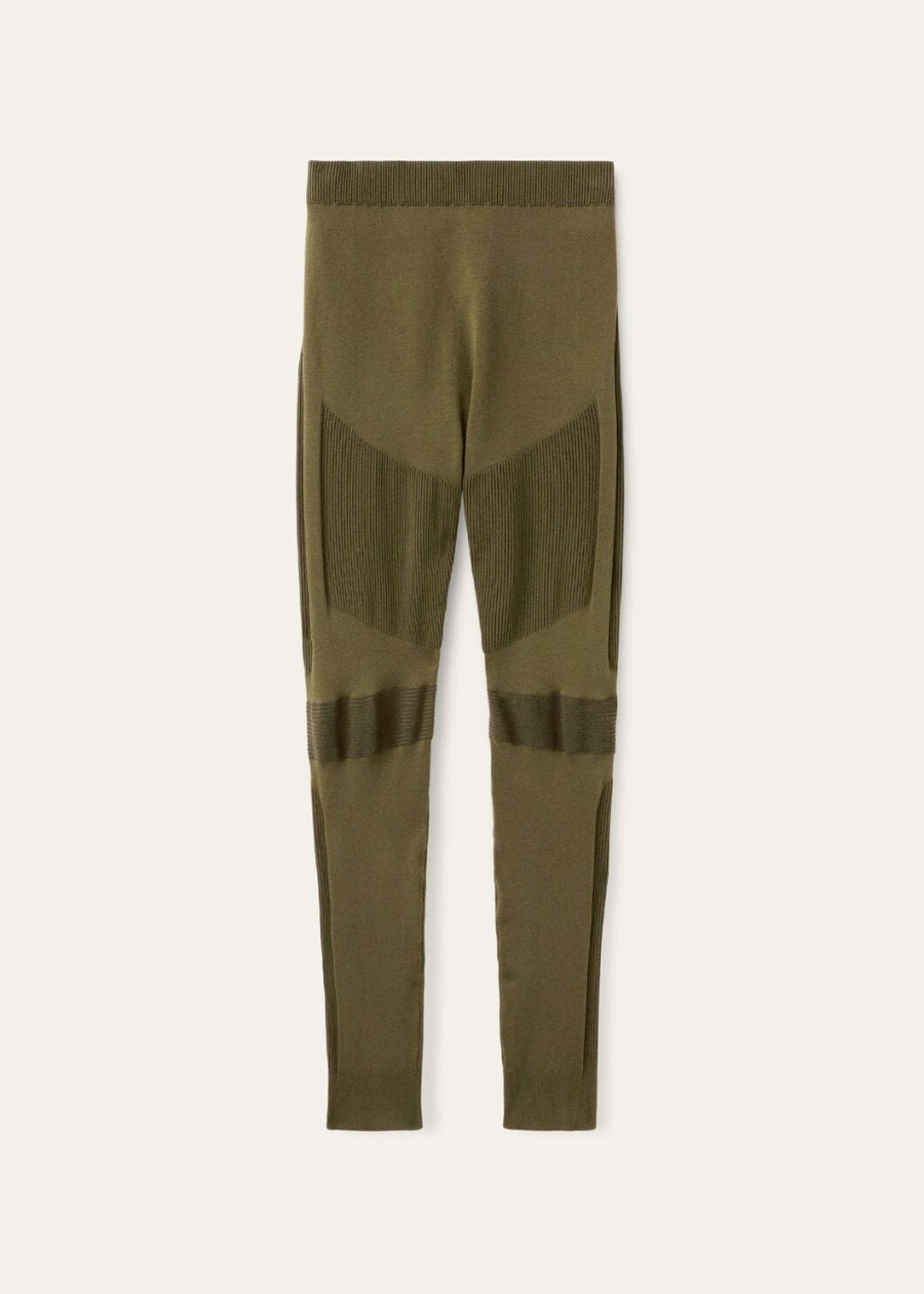 lagorai zijden legging met boerenkoolprint