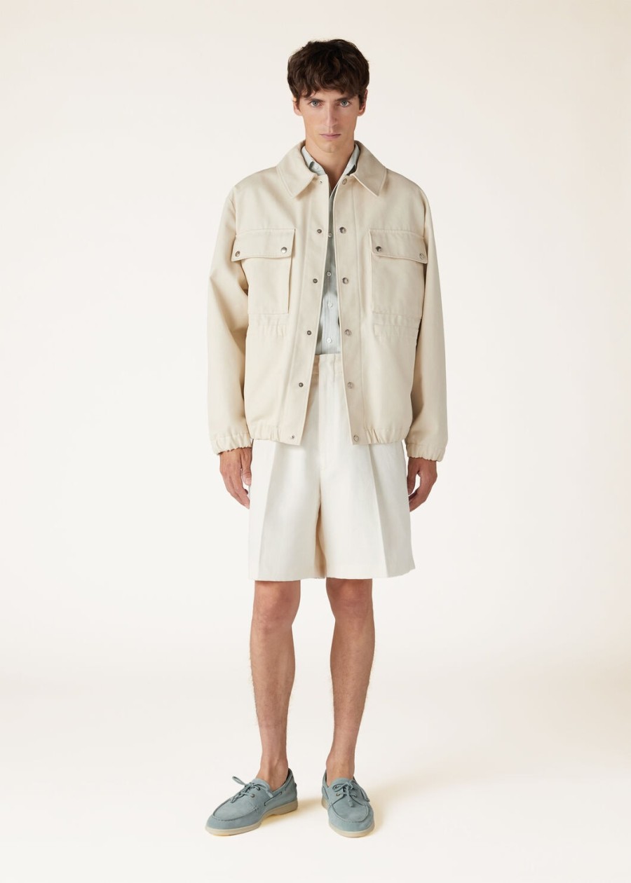 joetsu katoenen shorts in de kleur arctic wolf