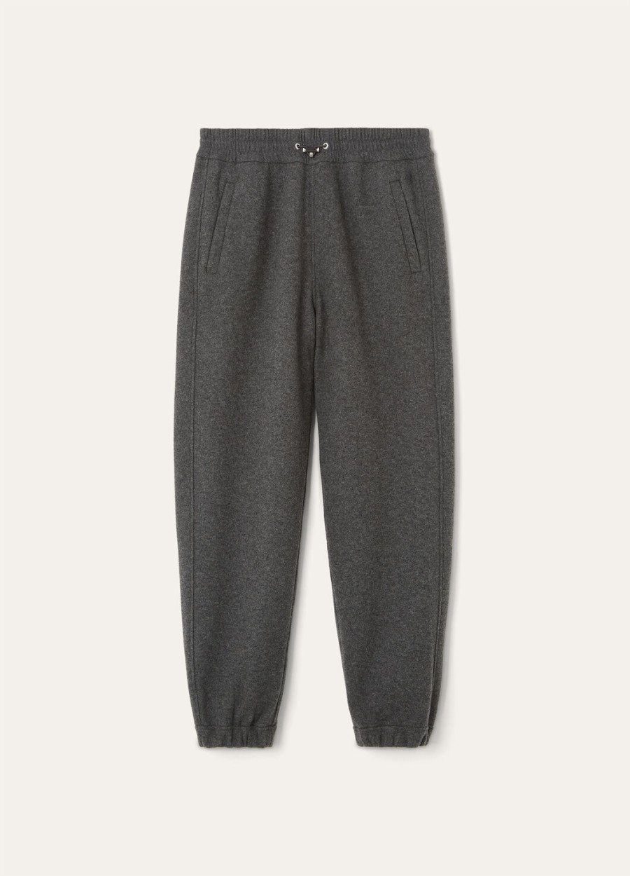 venenza cashmere virgin wool pants embers grey
