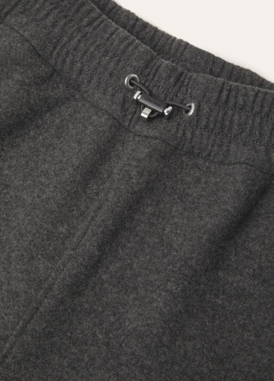 venenza cashmere virgin wool pants embers grey