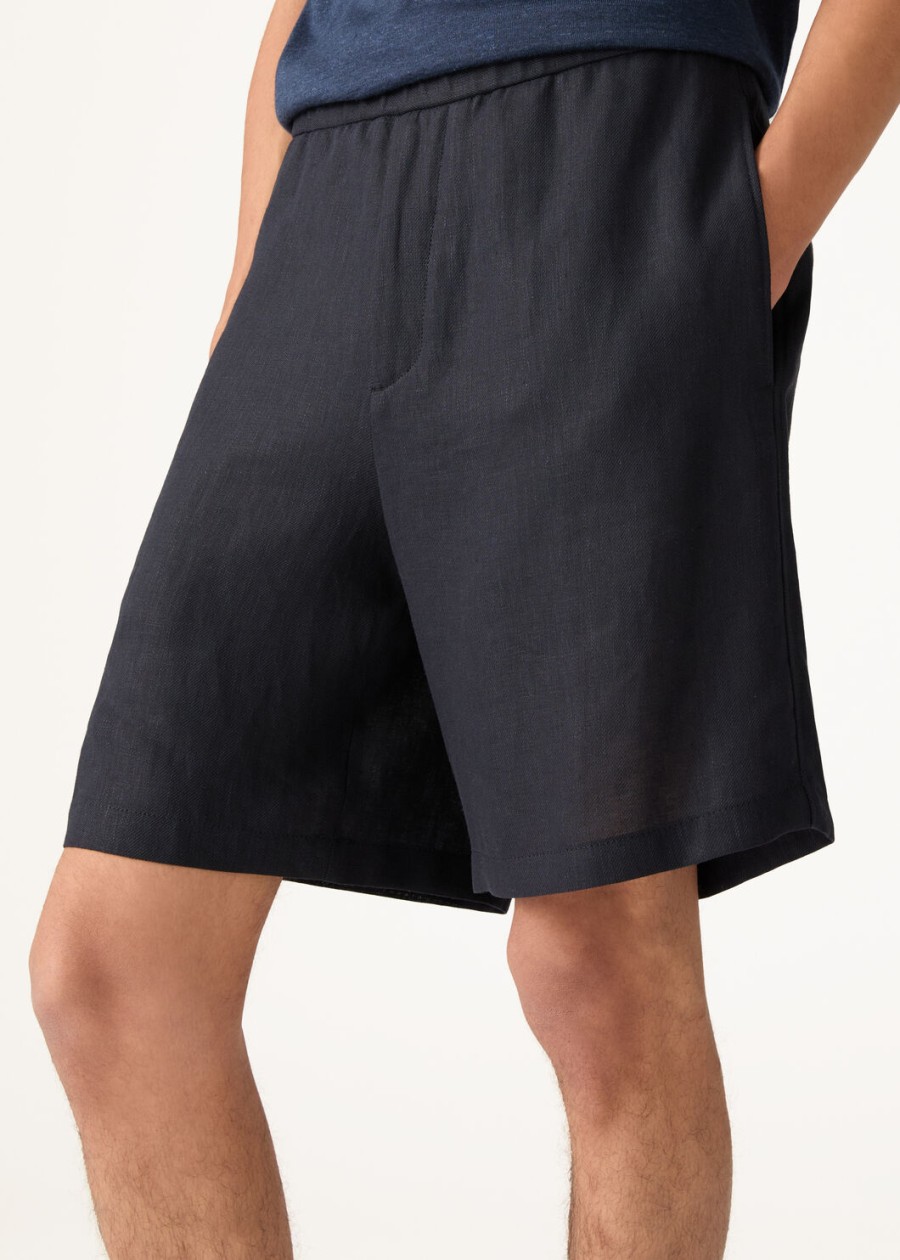 marlyn bermuda shorts linnen saffier nacht