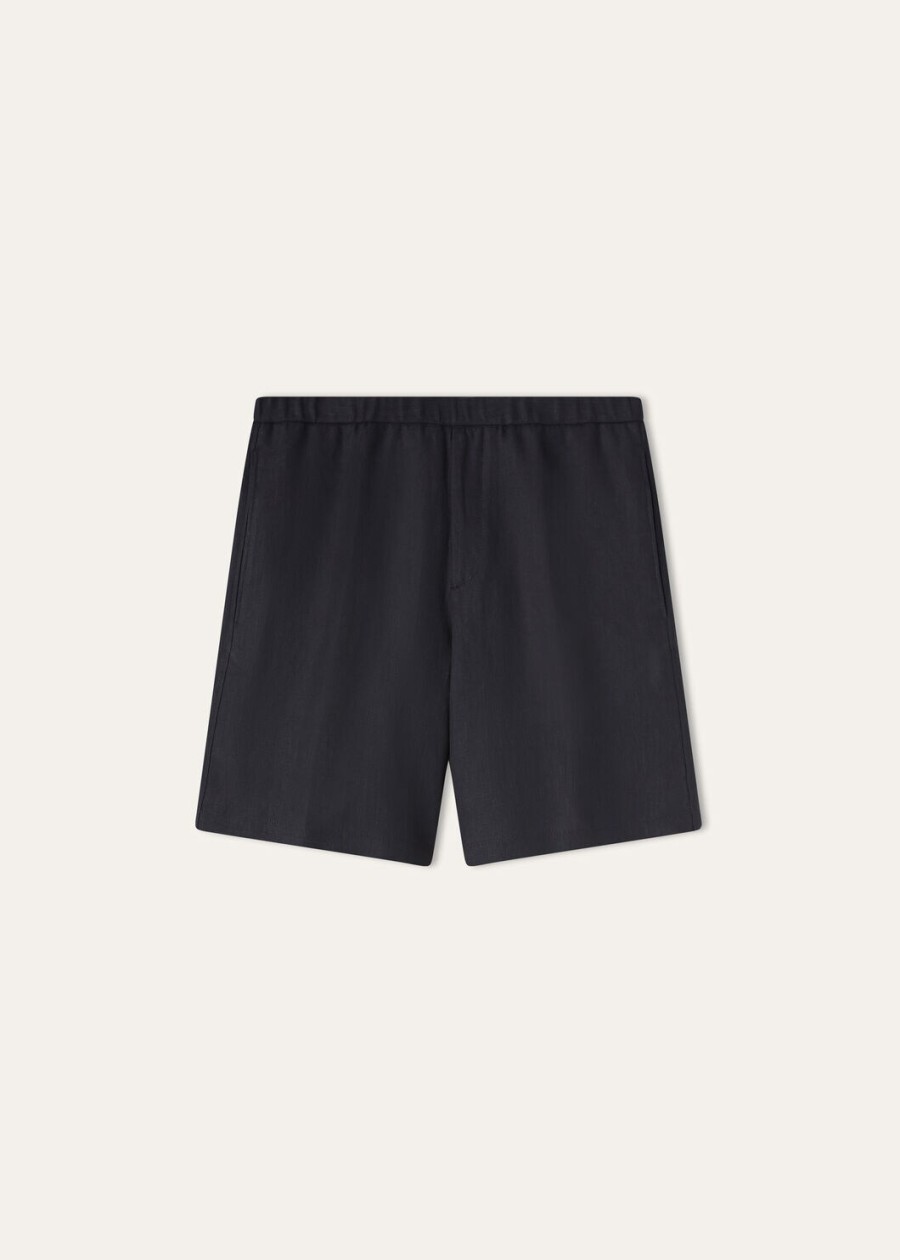 marlyn bermuda shorts linnen saffier nacht