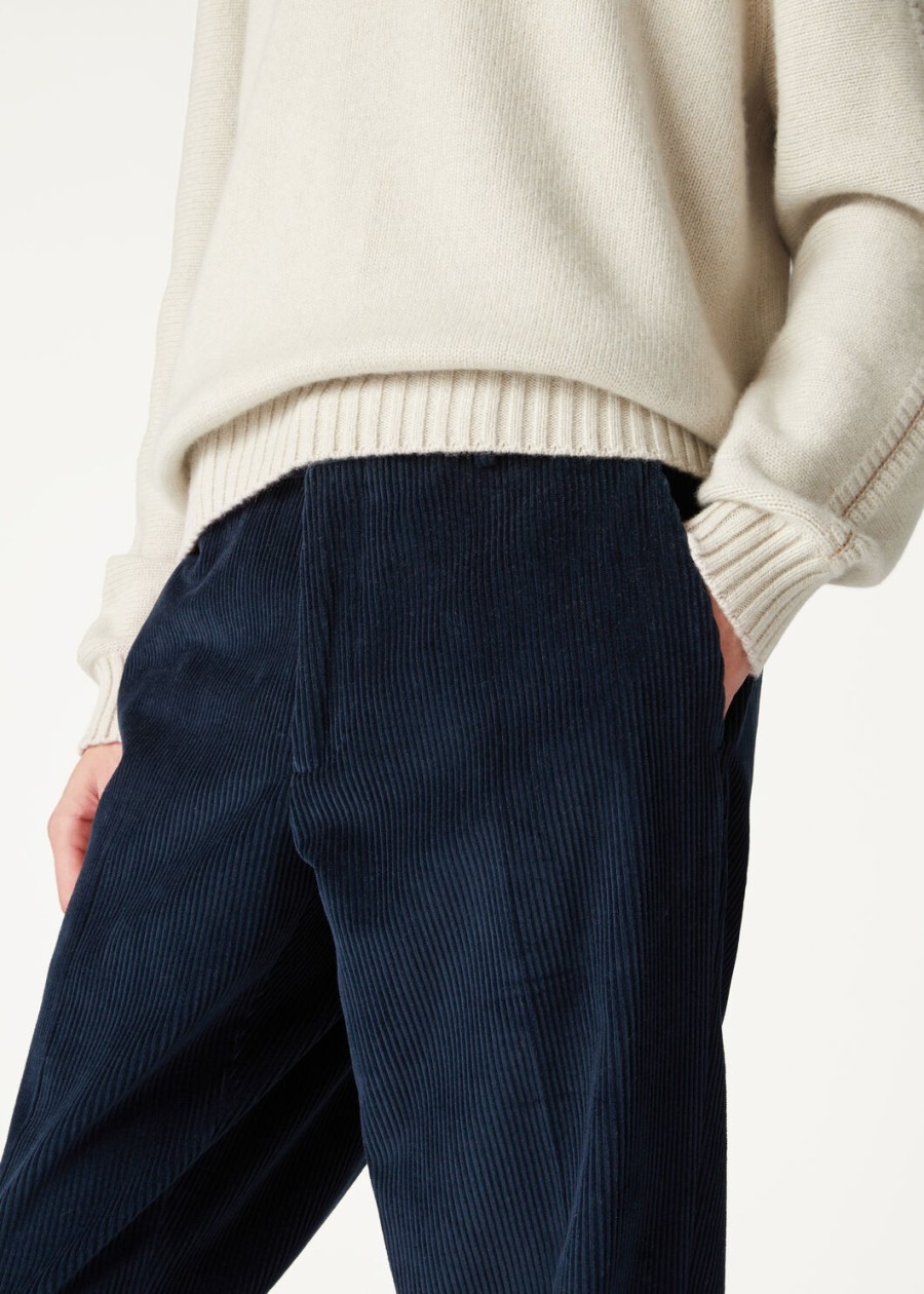 jarno katoenen broek marineblauw