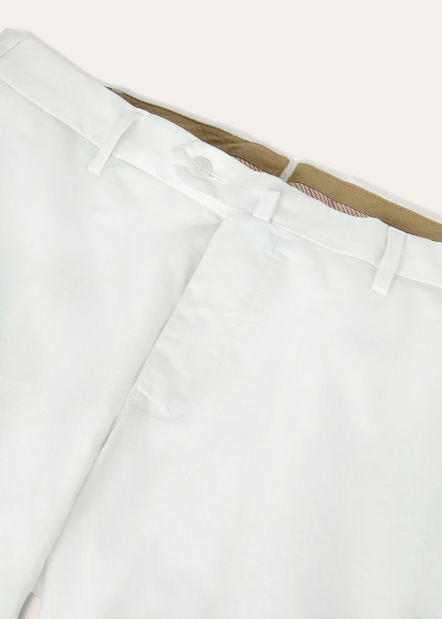 carlo katoenen broek optisch wit