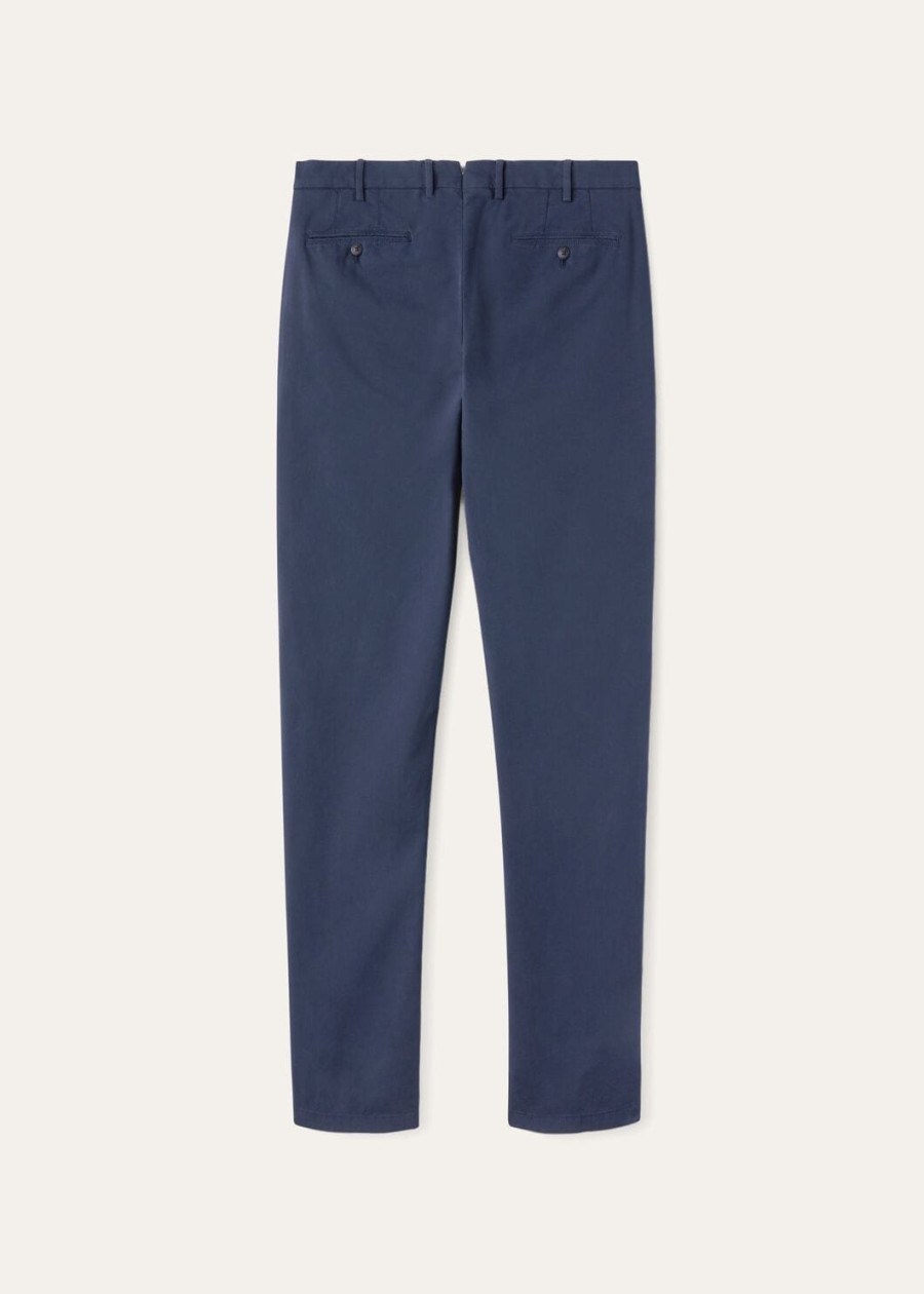 carlo katoenen broek licht babyblauw