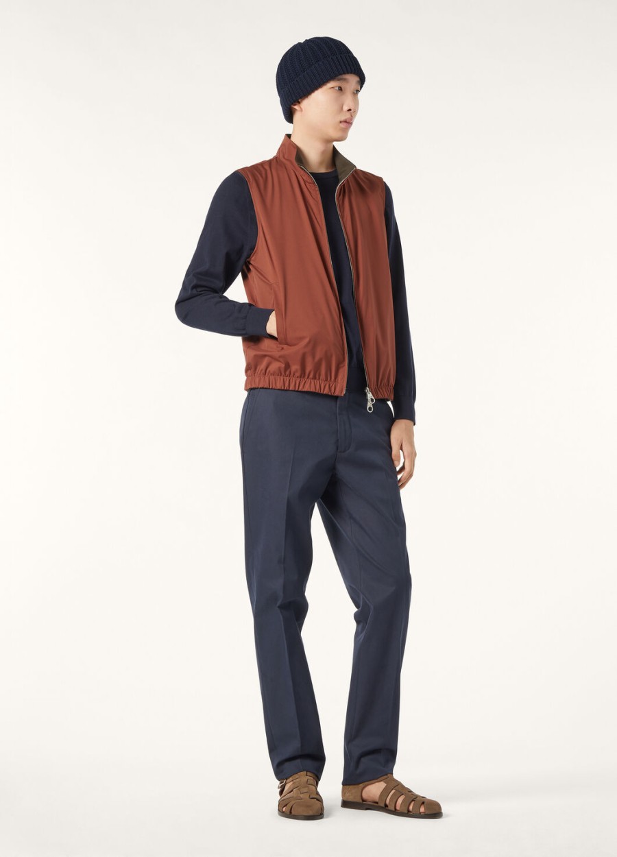 jarno katoenen broek marineblauw oceaan golven