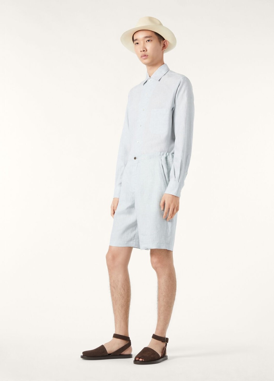 nolan bermuda shorts linnen meer water