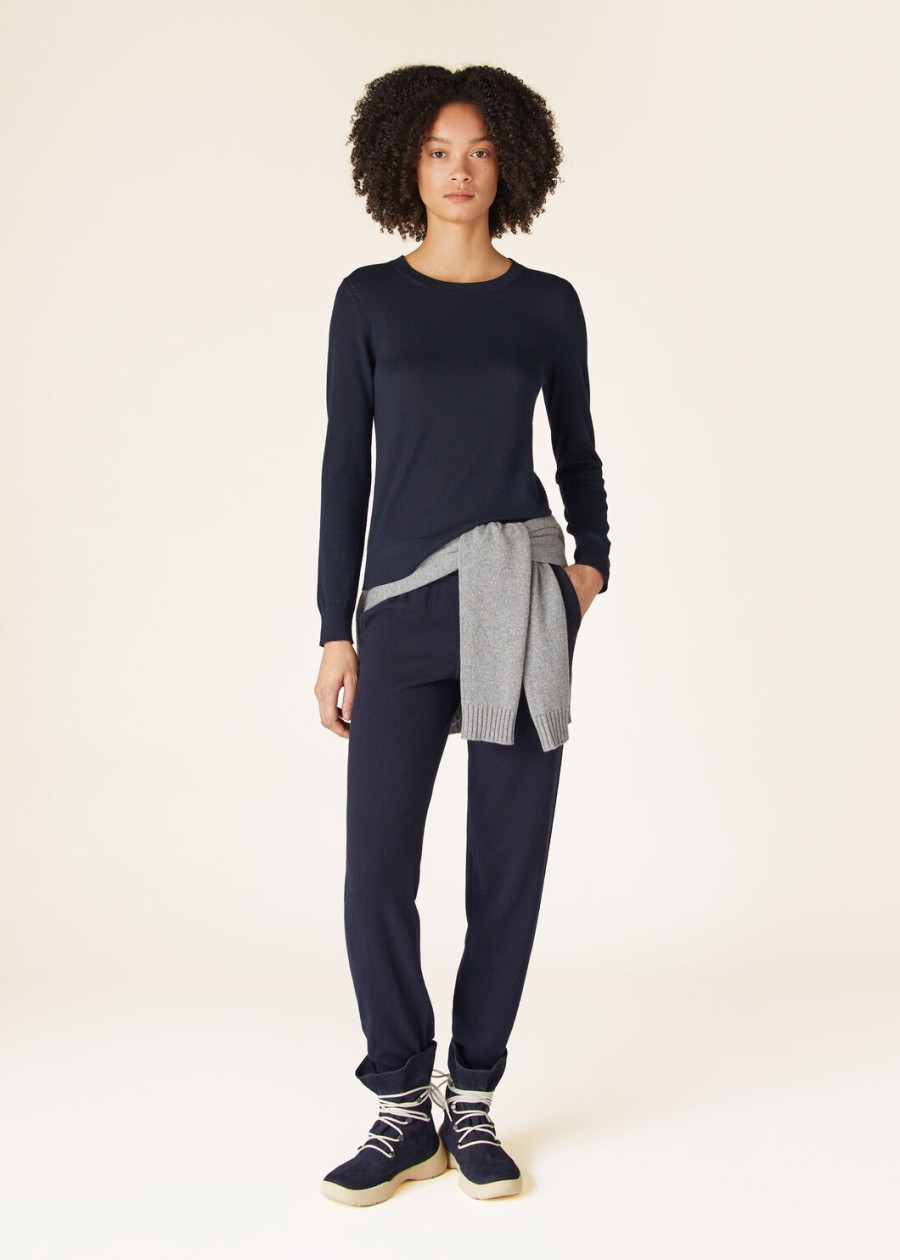 merano baby kasjmier broek marineblauw