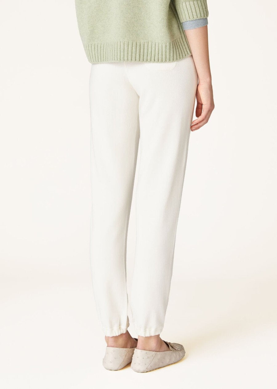 merano baby cashmere witte titanium broek