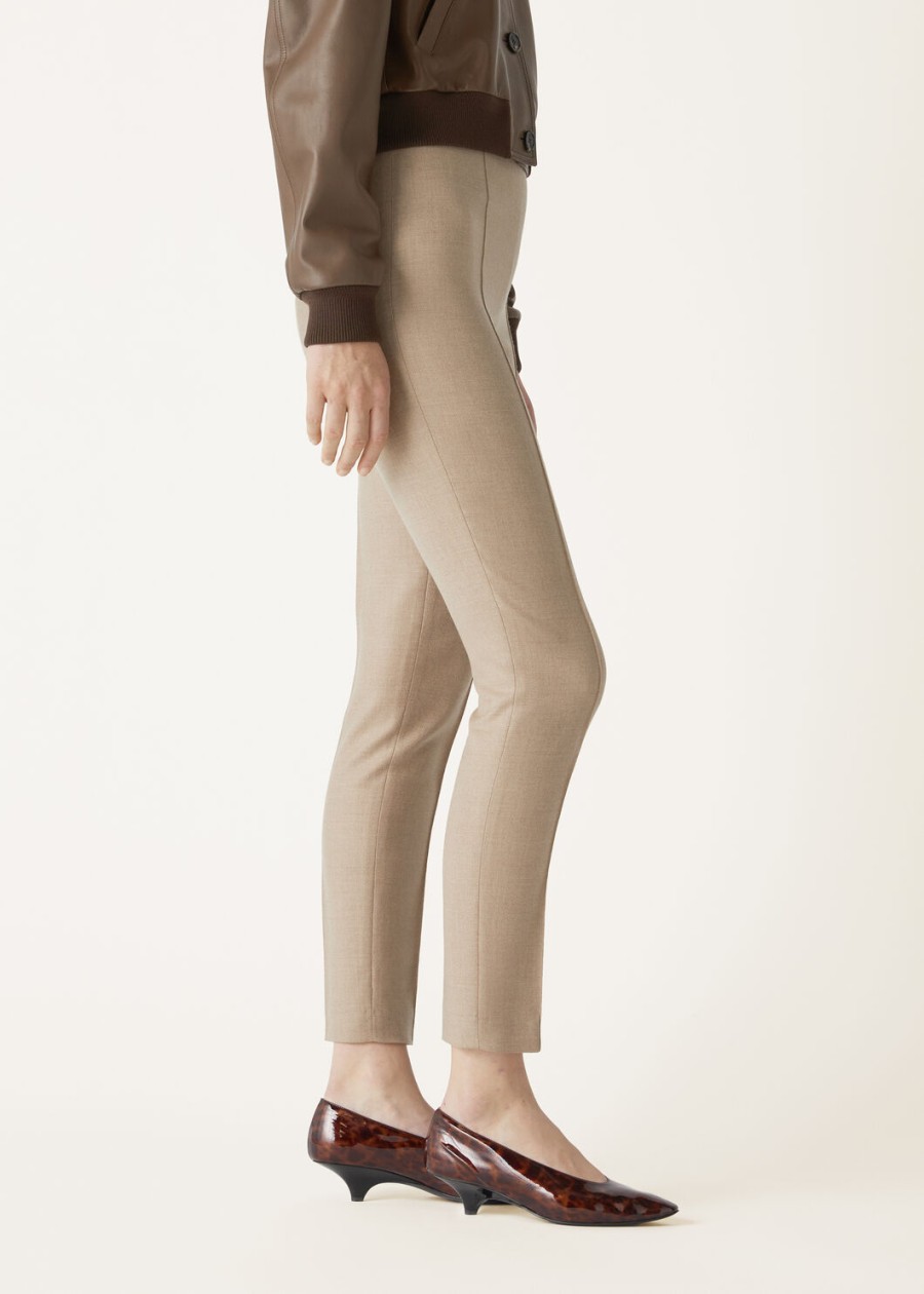 mick cashmere warm taupe broek