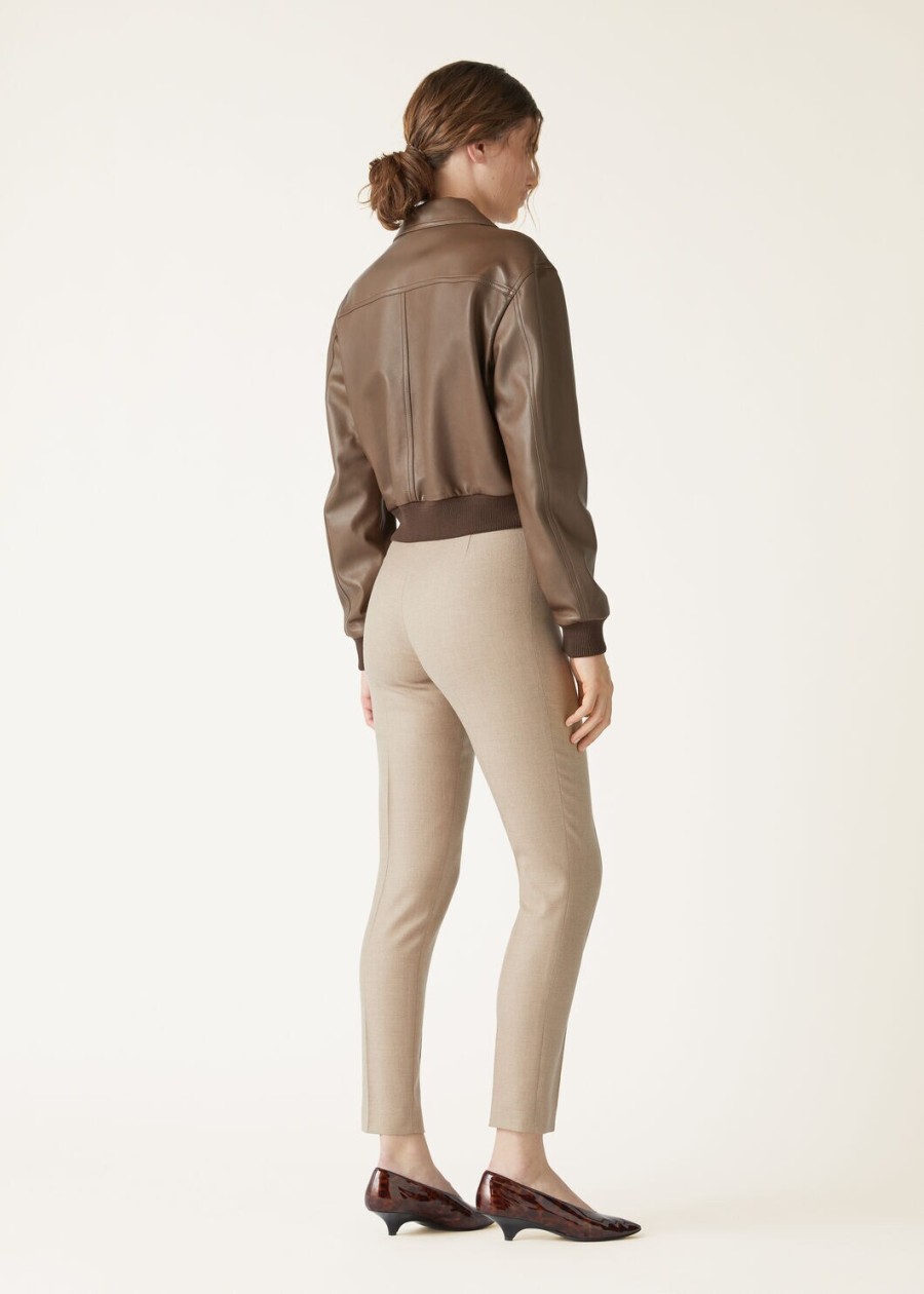 mick cashmere warm taupe broek