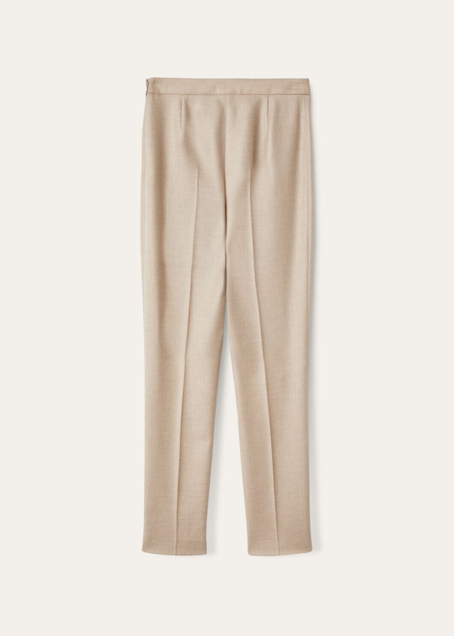 mick cashmere warm taupe broek