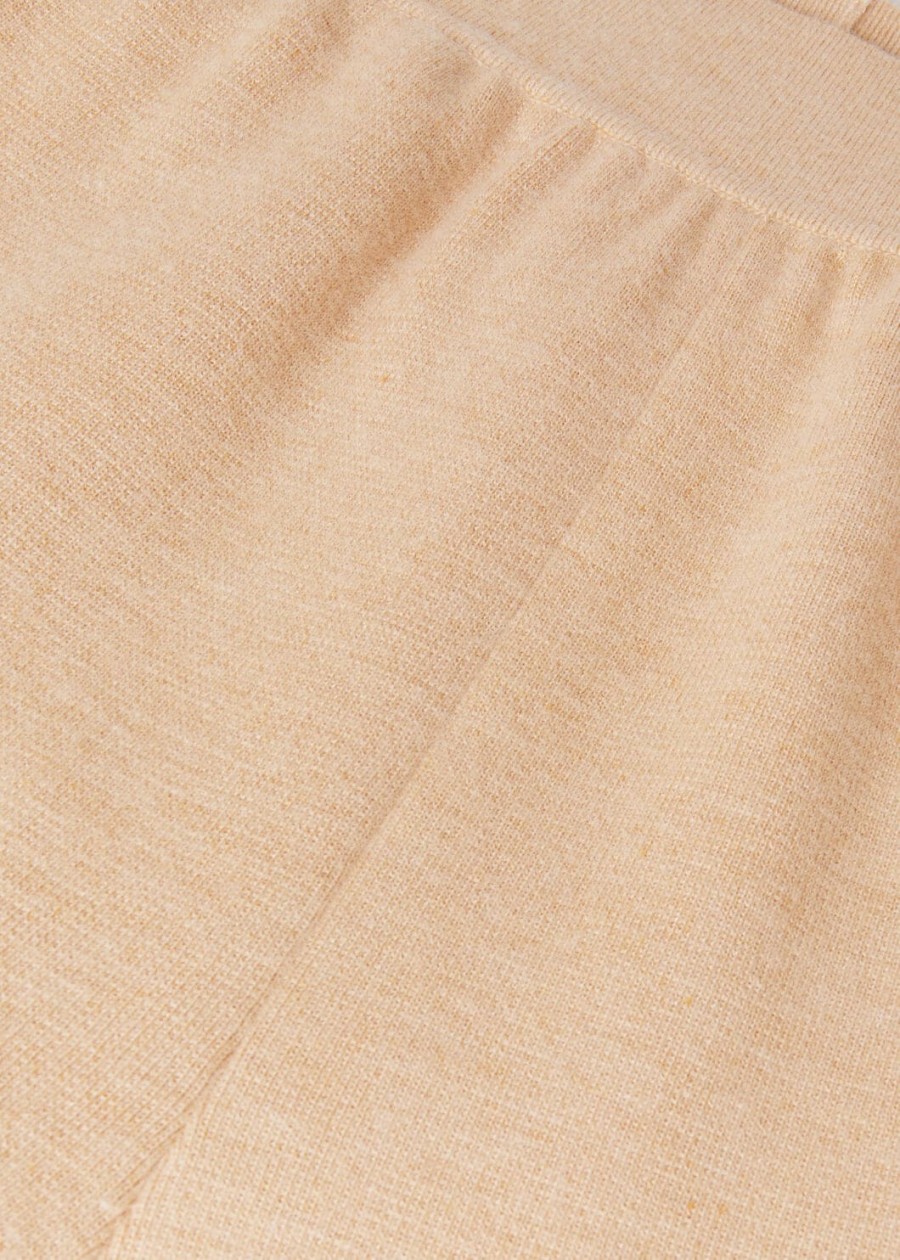 coconing silk cashmere papaya whip pants