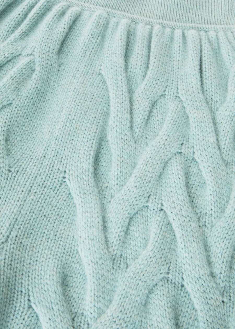 cocooning baby cashmere langhe green melange pants