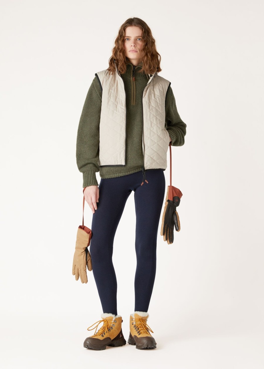 alpe otro broek van scheerwol marineblauw