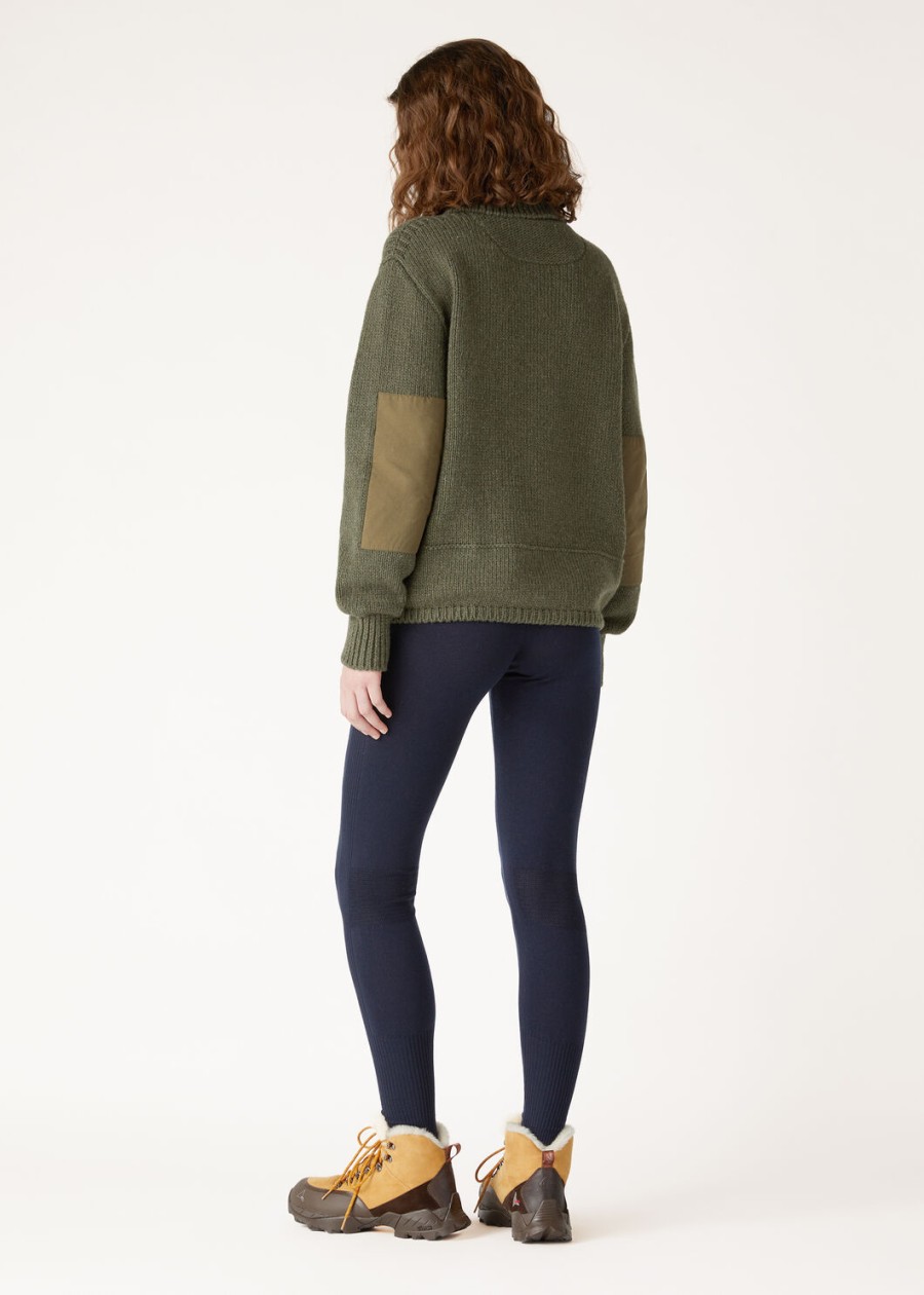 alpe otro broek van scheerwol marineblauw