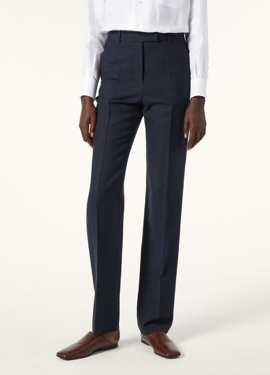 davey broek in sopra visso wol marineblauw