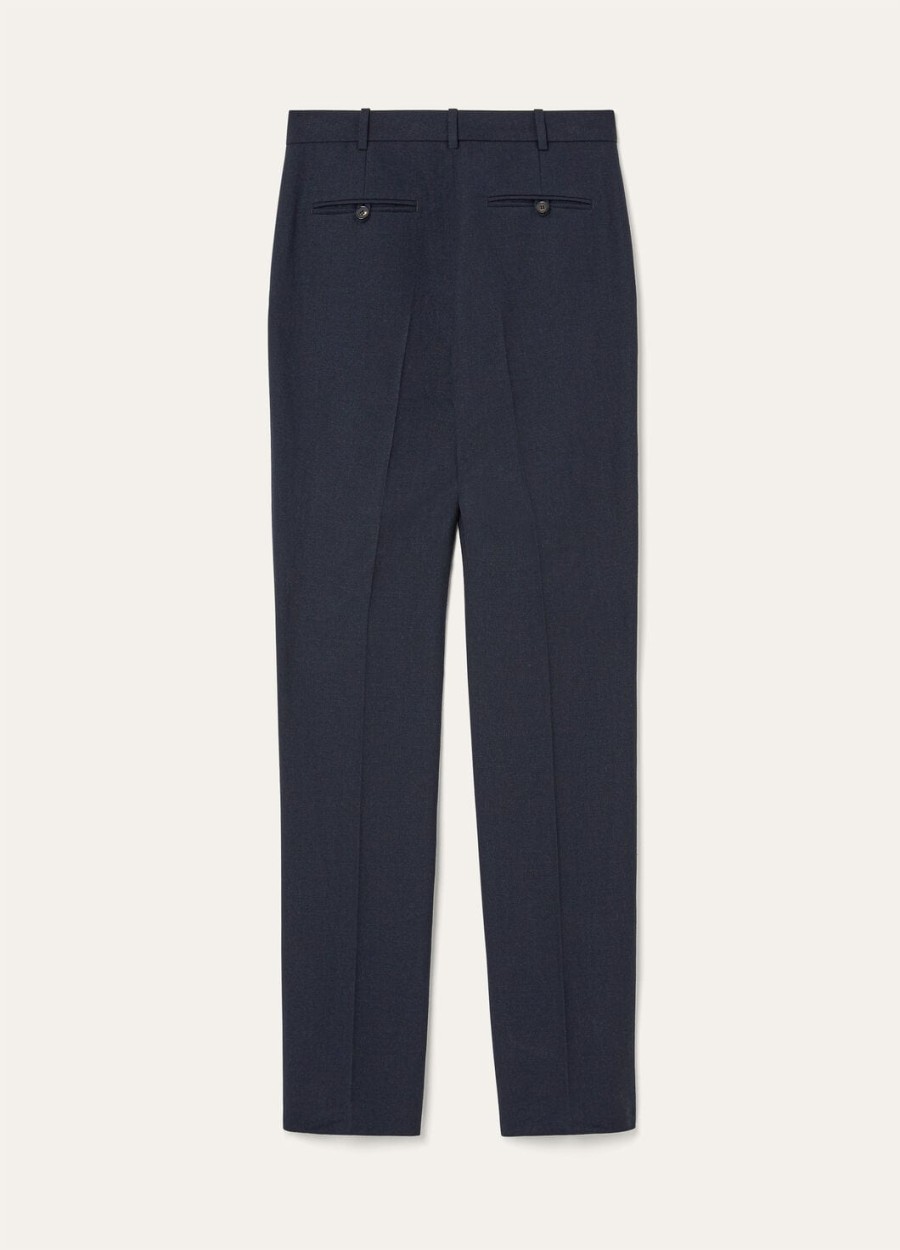 davey broek in sopra visso wol marineblauw
