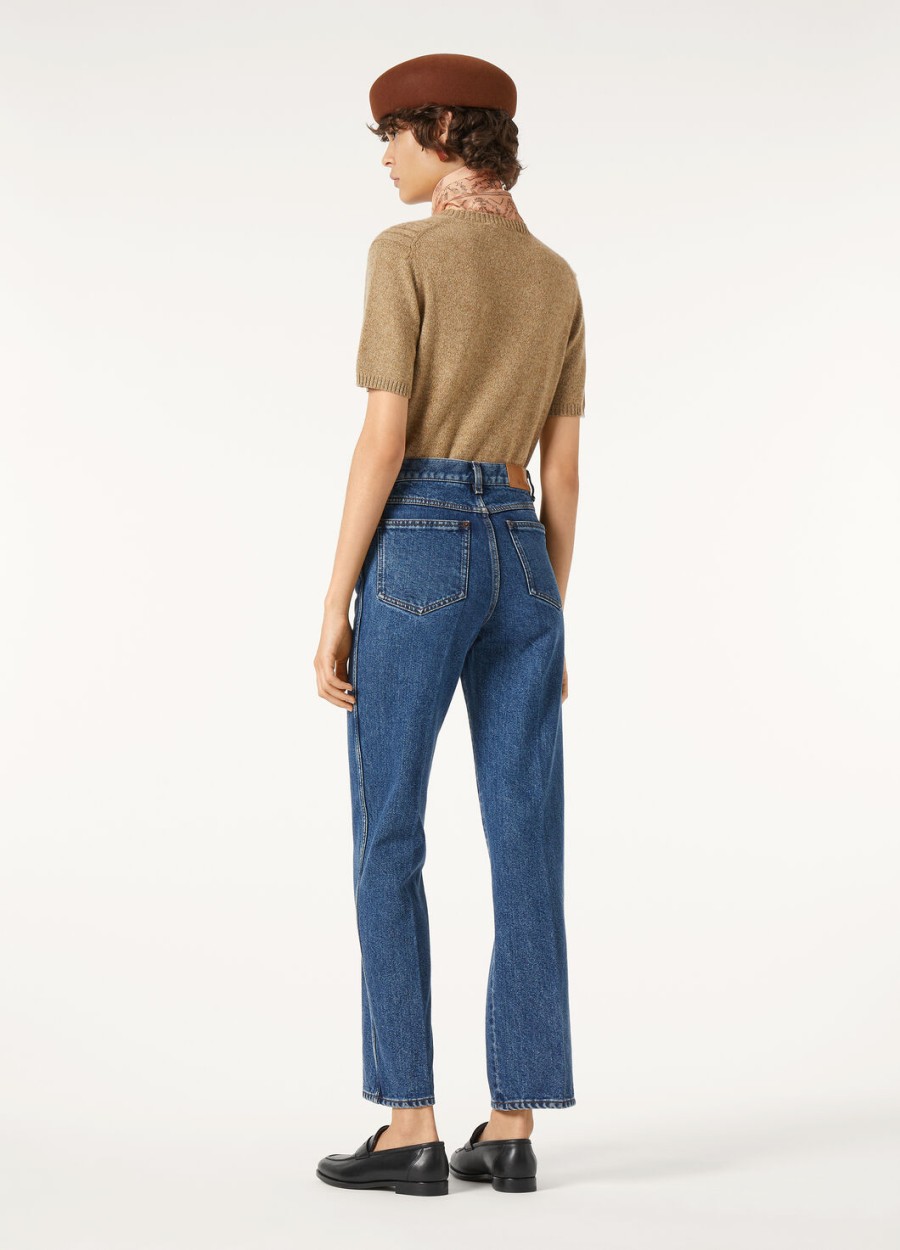 brooke denim denim zijde blauwe wassing broek